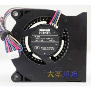 NMB 06035GS-13M-EU 13V 0.43A 4wires Cooling Fan