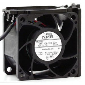 NMB 06038DA-12R-EUD 12V 1.52A  4wires Cooling Fan