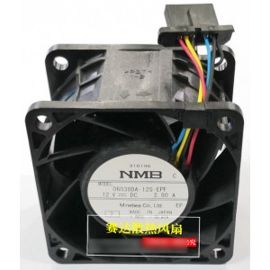 NMB 06038DA-12S-EPF 12V 2.8A 4wires Cooling Fan