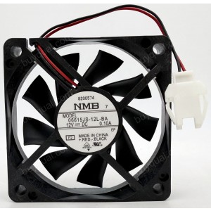 NMB 06615JS-12L-BA 12V 0.10A 2wires Cooling Fan 