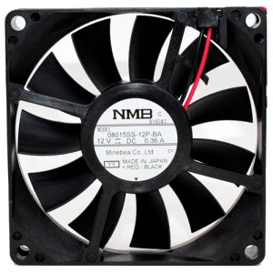 NMB 08015SS-12P-BA 12V 0.36A 2wires Cooling Fan