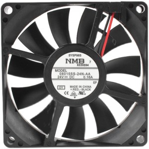 NMB 08015SS-24N-AA-00 24V 0.16A 2wires Cooling Fan 