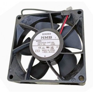 NMB 08025DA-24P-BA 24V 0.35A 2wires Cooling Fan 