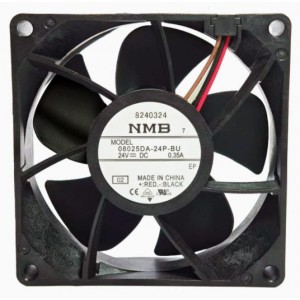 NMB 08025DA-24P-BU 24V 0.35A 4wires Cooling Fan 