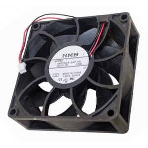 NMB 08025DA-24P-FA 24V 0.35A 2wires Cooling Fan 