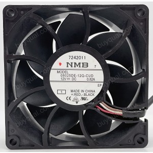NMB 08025DE-12Q-CUD 12V 0.82A 4wires Cooling Fan