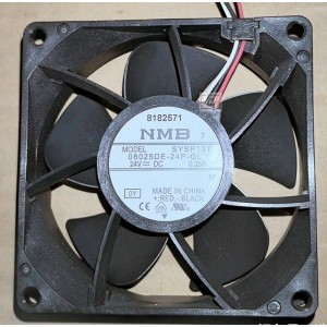 NMB 08025DE-24P-GL 24V 0.35A 3wires Cooling Fan 