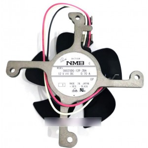 NMB 08025DG-12P-ZBA 12V 0.70A 3wires Cooling Fan