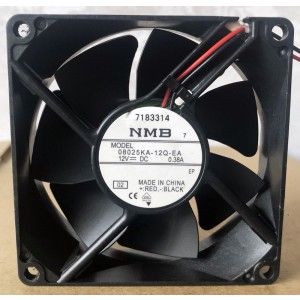 NMB 08025KA-12Q-EA 12V 0.38A 2wires Cooling Fan