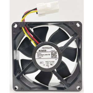 NMB 08025SA-24N-FB 24V 0.09A 3wires Cooling Fan - Original New
