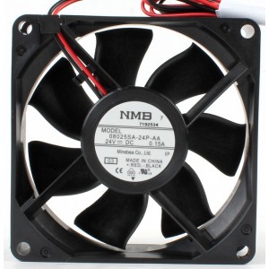 NMB 08025SA-24P-AA 24V 0.15A 2wires Cooling Fan 