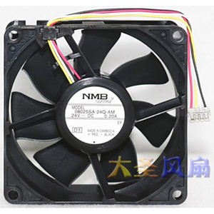 NMB 08025SA-24Q-AM 24V 0.20A 4wires Cooling Fan