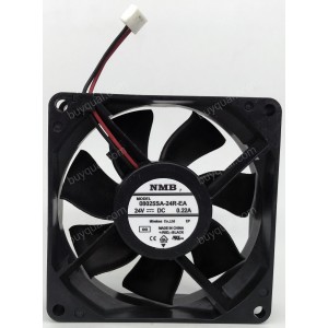 NMB 08025SA-24R-EA 08025SA-24R-EA-00 24V 0.22A 2wires Cooling Fan