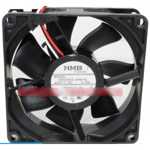 NMB 08025SS-24M-EL 24V 0.10A 3 wires Cooling Fan