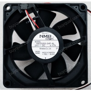 NMB 08025SS-24P-AL 24V 0.17A 3 wires Cooling Fan