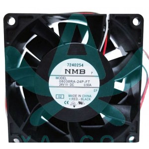 NMB 08038RA-24P-FT 24V 0.5A 3wires Cooling Fan