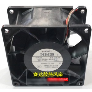 NMB 08038RA-48R-FW 48V 0.55A 4wires Cooling Fan