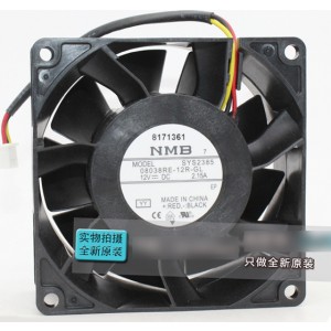 NMB 08038RE-12R-GL 12V 2.15A 3wires Cooling Fan