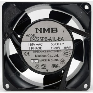 NMB 09225PB-A1L-EA 115V 12/9W 2wires Cooling Fan - Original New