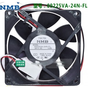 NMB 09225VA-24N-FL 24V 0.29A 3wires Cooling Fan 