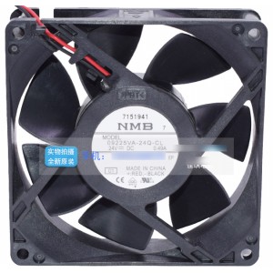 NMB 09225VA-24Q-CL 24V 0.49A 2wires 3wires Cooling Fan
