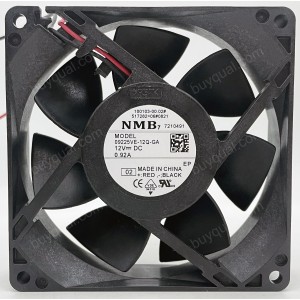 NMB 09225VE-12Q-GA 12V 0.92A 2wires Cooling Fan 