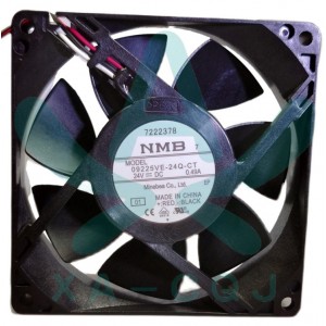 NMB 09225VE-24Q-CT 24V 0.49A 3wires Cooling Fan - New
