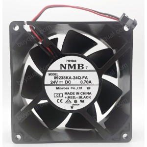 NMB 09238KA-24Q-FA 24V 0.7A 2wires Cooling Fan 