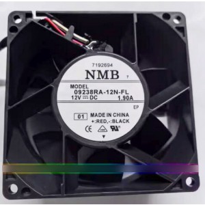 NMB 09238RA-12N-FL 12V 1.90A 3wires Cooling Fan 