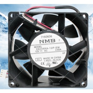NMB 09238RA-12P-EM 12V 2.60A 4wires Cooling Fan 