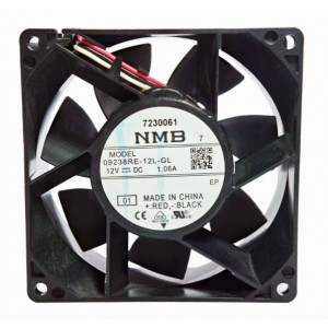 NMB 09238RE-12L-GL 12V 1.06A 3wires Cooling Fan 