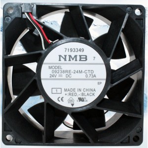 NMB 09238RE-24M-CTD 24V 0.73A 3wires Cooling Fan - New