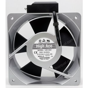 Sanyo 109-602 200V 0.23/0.18A 37.5/33W 2wires Cooling Fan