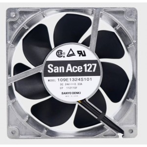 Sanyo 109E1324S101 24V 0.53A 12.7W Cooling Fan 