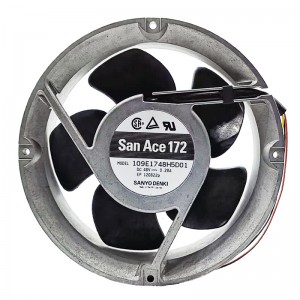 Sanyo 109E1748H5D01 48V 0.28A 3wires Cooling Fan 