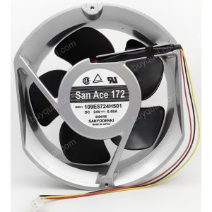 Sanyo 109E5724H501 24V 0.58A 3wires Cooling Fan