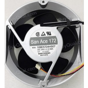 Sanyo 109E5724H507 24V 0.58A 3wires Cooling Fan