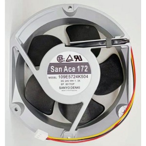 SANYO 109E5724K504 24V 1.3A 3wires Cooling Fan 