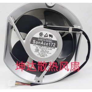 SANYO 109E5748P5K06 48V 0.7A 33.6W 4wires Cooling Fan 