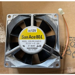 Sanyo 109L0812H4D10 12V 0.18A 3wires Cooling Fan