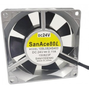Sanyo 109L0824S403 24V 0.11A 2wires Cooling Fan
