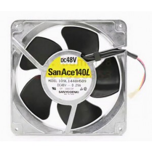 SANYO 109L1448H509 48V 0.29A 3wires Cooling Fan - New