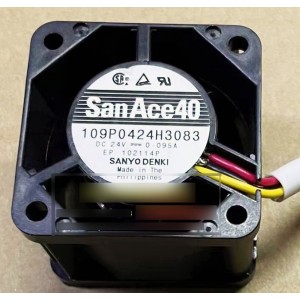 SANYO 109P0424H3083 24V 0.095A 3wires Cooling Fan