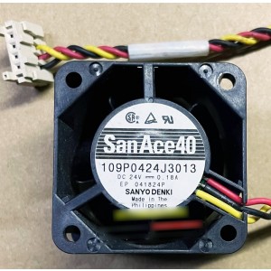 Sanyo 109P0424J3013 24V 0.18A 3wires Cooling Fan