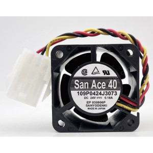 SANYO 109P0424J3073 24V 0.18A 3 wires Cooling Fan - Original New