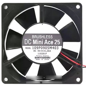 Sanyo 109P0905M403 5V 0.26A Cooling Fan