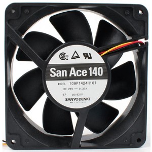 SANYO 109P1424H101 24V 0.37A 3wires Cooling Fan - Original New