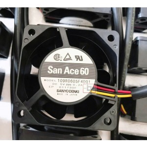 SANYO 109R0605F4D01 5V 0.2A 3wires Cooling Fan 
