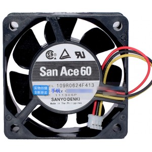 Sanyo 109R0624F413 24V 0.05A 3wires Cooling Fan