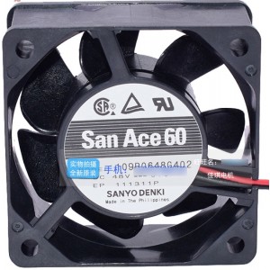 Sanyo 109R0648G402 48V 0.07A 2wires Cooling Fan